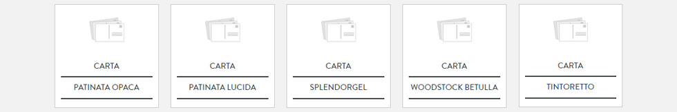 La tipologia di carta